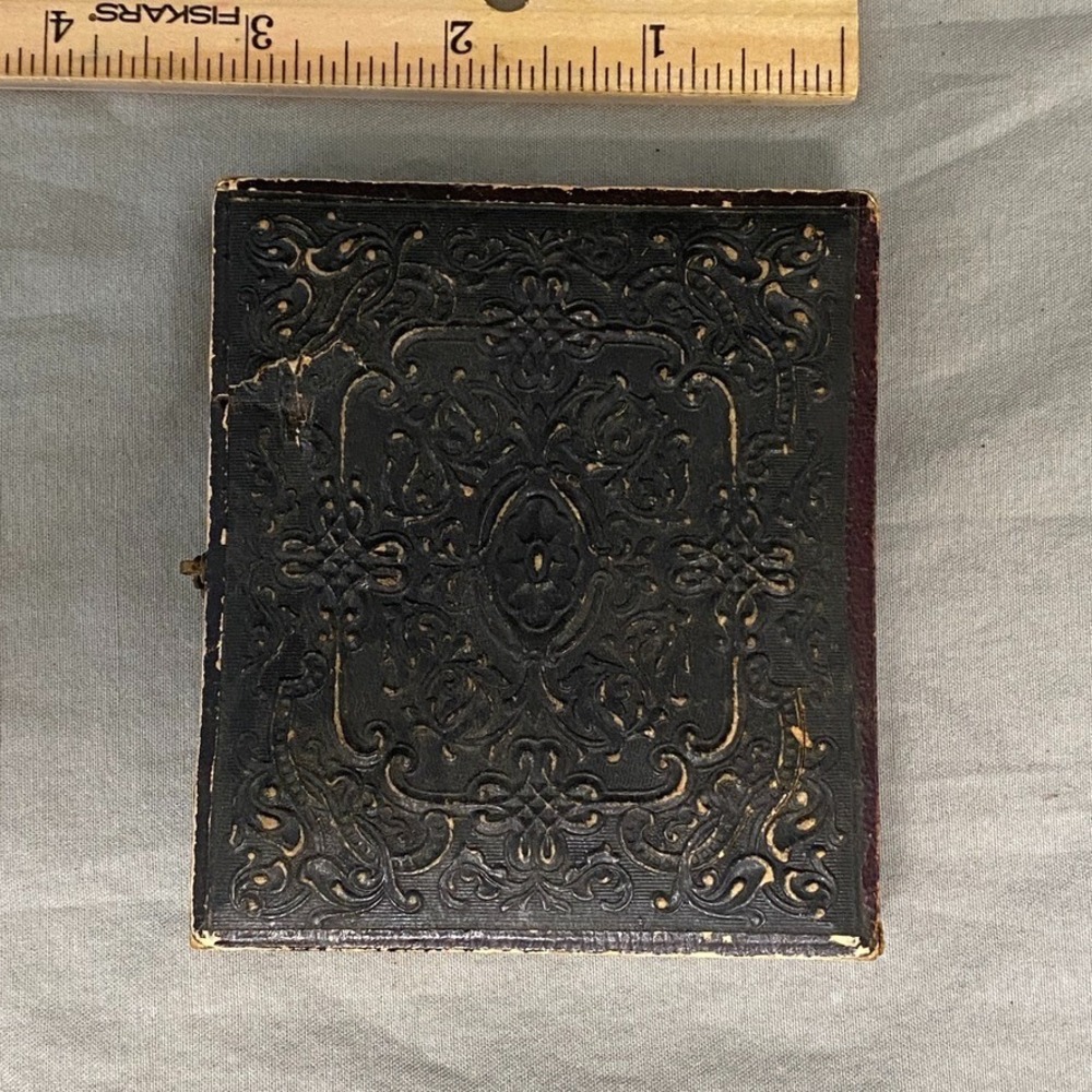 1/6 Plate Ambrotype Photo Early 1850 Young Couple in Case Excellent Condition - Picture 7 of 10